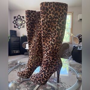 Worthington Brown Heeled Boots with Stiletto Heel